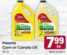 Tony’s Fresh Market Mazola Corn or Canola Oil offer