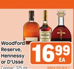 Tony’s Fresh Market Woodford Reserve, Hennessy or D'Ussé offer