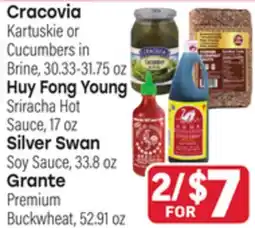 Tony’s Fresh Market Cracovia , Huy Fong Young or Silver Swan or Grante offer