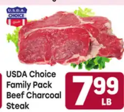 Tony’s Fresh Market USDA Choice Family Pack Beef Charcoal Steak offer
