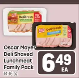 Tony’s Fresh Market Oscar Mayer Deli Shaved Lunchmeat Family Pack offer