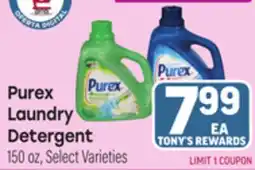 Tony’s Fresh Market Purex Laundry Detergent offer
