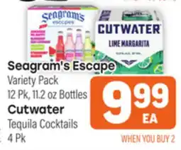 Tony’s Fresh Market Seagram's Escape or Cutwater offer