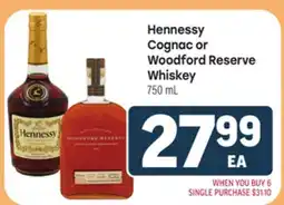 Tony’s Fresh Market Hennessy Cognac or Woodford Reserve Whiskey offer