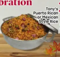 Tony’s Fresh Market Tony's Puerto Rican or Mexican Style Rice offer