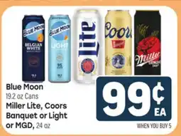 Tony’s Fresh Market Blue Moon , Belgian White, Miller Lite, Coors Banquet or Light or MGD offer