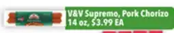 Tony’s Fresh Market V&V Supremo, Pork Chorizo offer