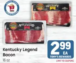 Tony’s Fresh Market Kentucky Legend Bacon offer
