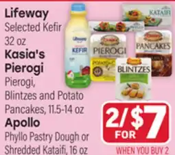 Tony’s Fresh Market Lifeway, Kasia's Pierogi o Apollo offer