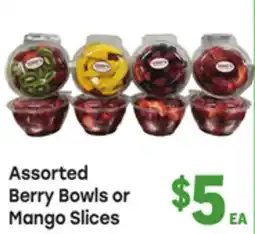 Tony’s Fresh Market Assorted Berry Bowls or Mango Slices offer