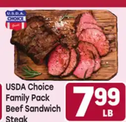 Tony’s Fresh Market USDA Choice Family Pack Beef Sandwich Steak offer