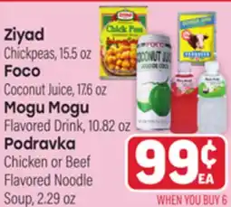 Tony’s Fresh Market Ziyad, Foco, Mogu Mogu or Podravka offer