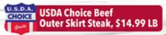 Tony’s Fresh Market USDA Choice Beef Outer Skirt Steak offer