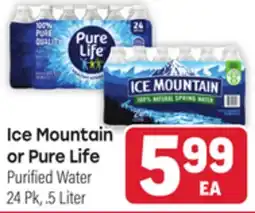Tony’s Fresh Market Ice Mountain or Pure Life offer