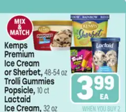 Tony’s Fresh Market Kemps Premium Ice Cream or Sherbet, Trolli Gummies Popsicle or Lactaid Ice Cream offer