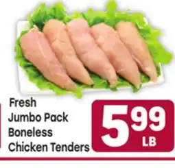Tony’s Fresh Market Fresh Jumbo Pack Boneless Chicken Tenders offer