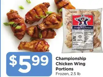 Food 4 Less Championship Chicken Wing Portions offer