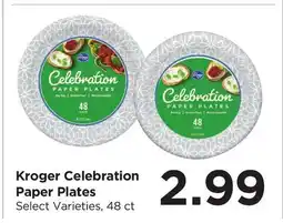 Food 4 Less Kroger Celebration Paper Plates offer