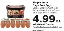 Food 4 Less Simple Truth Cage Free Eggs offer