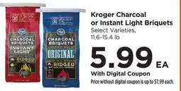 Food 4 Less Kroger Charcoal or Instant Light Briquets offer