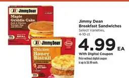 Food 4 Less Jimmy Dean Breakfast Sandwiches offer