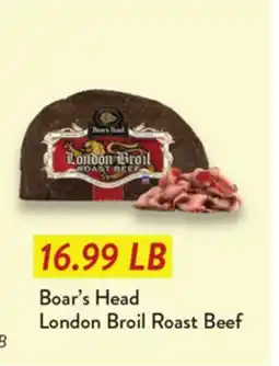 Fresh Thyme Boar's Head London Broil Roast Beef offer