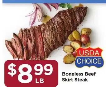 Food 4 Less Boneless Beef Skirt Steak offer