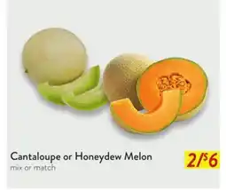 Fresh Thyme Cantaloupe or Honeydew Melon offer