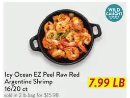 Fresh Thyme Icy Ocean EZ Peel Raw Red Argentine Shrimp 16/20 ct offer