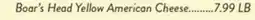 Fresh Thyme Boar's Head Yellow American Cheese offer