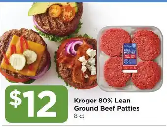 Food 4 Less Kroger 80% Lean Ground Beef Patties offer