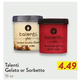Fresh Thyme Talenti Gelato or Sorbetto offer