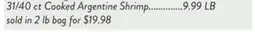 Fresh Thyme 31/40 ct Cooked Argentine Shrimp offer