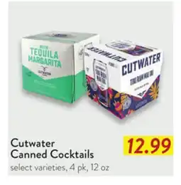 Fresh Thyme Cutwater Canned Cocktails offer