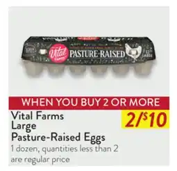 Fresh Thyme Vital Farms Large Pasture-Raised Eggs offer