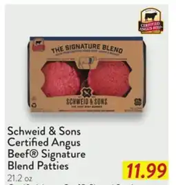 Fresh Thyme Schweid & Sons Certified Angus Beef Signature Blend Patties offer