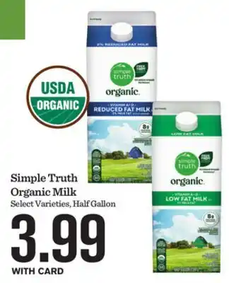 Mariano's Simple Truth Organic Milk offer