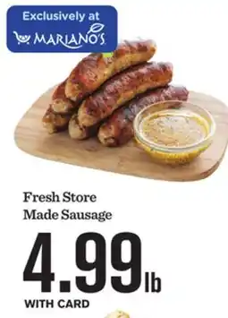 Mariano's Fresh Store Made Sausage offer