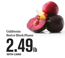 Mariano's California Red or Black Plums offer