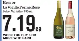 Mariano's Hess or La Vieille Ferme Rose offer