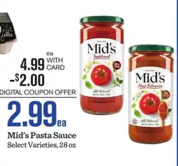 Mariano's Mid's Pasta Sauce offer