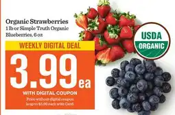 Mariano's Organic Strawberries offer