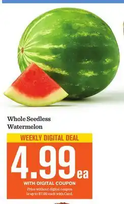 Mariano's Whole Seedless Watermelon offer