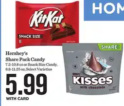 Mariano's Hershey's Share Pack Candy offer