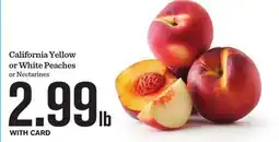 Mariano's California Yellow or White Peaches or Nectarines offer
