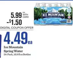 Mariano's Ice Mountain Spring Water offer