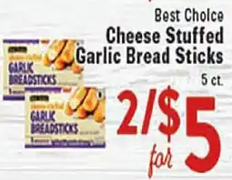 Rio Valley Market Best Choice Cheese Stuffed Garlic Bread Sticks offer