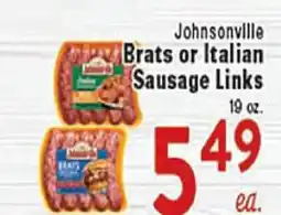 Rio Valley Market Johnsonville Brats or Italian Sausage Links offer