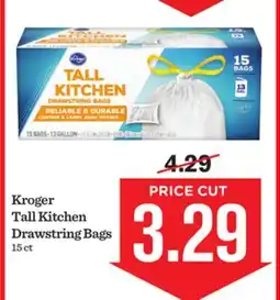 Mariano's Kroger Tall Kitchen Drawstring Bags offer