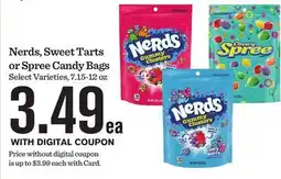Mariano's Nerds, Sweet Tarts or Spree Candy Bags offer